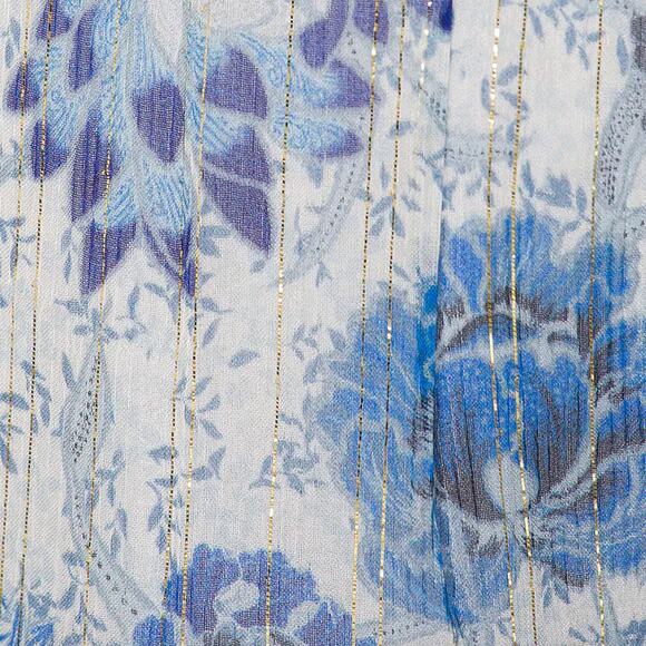 Tularosa Blue Floral Harem Pants SMALL Metallic Baggy Joggers Revolve $218 NEW - Picture 4 of 8